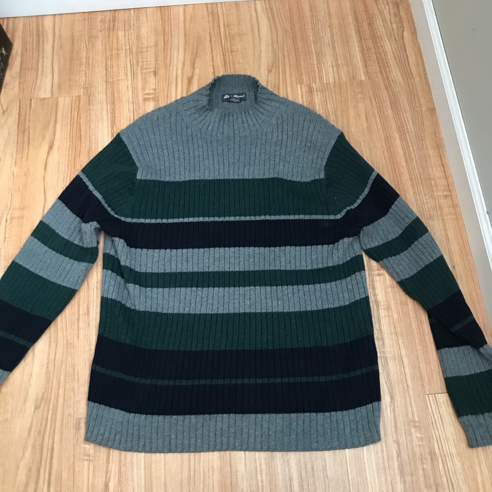 Striped, vintage grandpa sweater